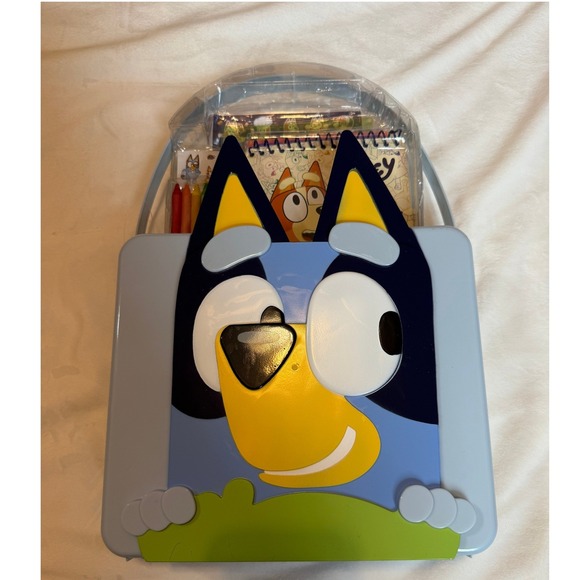 Bluey Other - Bluey Activity Case Set with Stickers Activity Book and Art Supplies Blue Case